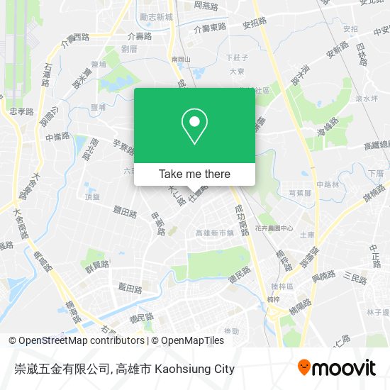 崇崴五金有限公司地圖
