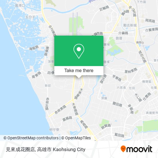 見來成花圈店地圖
