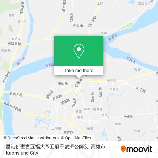 里港佛聖宮五福大帝五府千歲濟公師父地圖