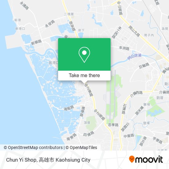 Chun Yi Shop map