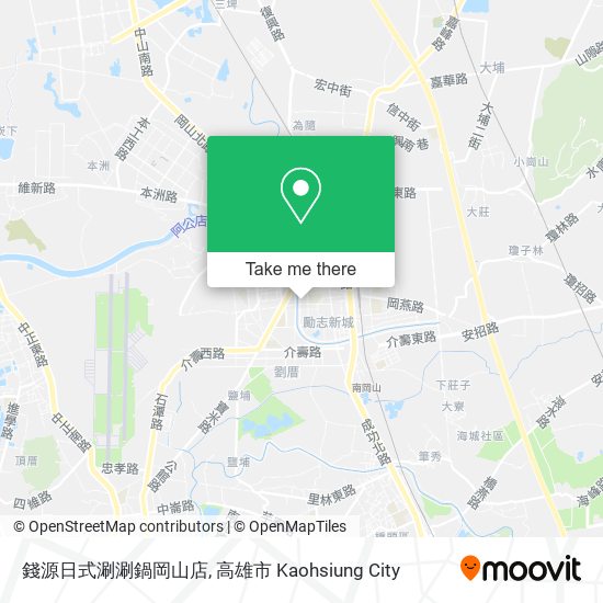 錢源日式涮涮鍋岡山店 map