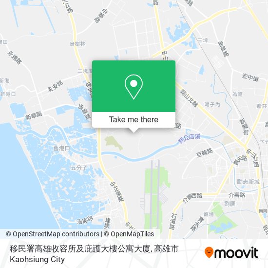 移民署高雄收容所及庇護大樓公寓大廈 map