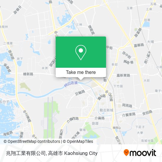 兆翔工業有限公司地圖
