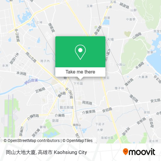 岡山大地大廈地圖