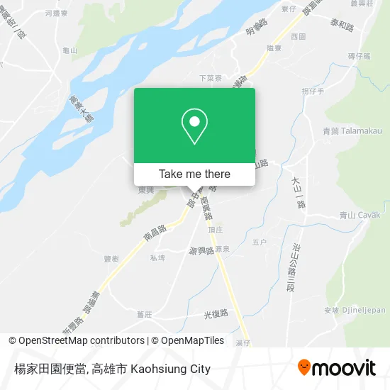 楊家田園便當地圖