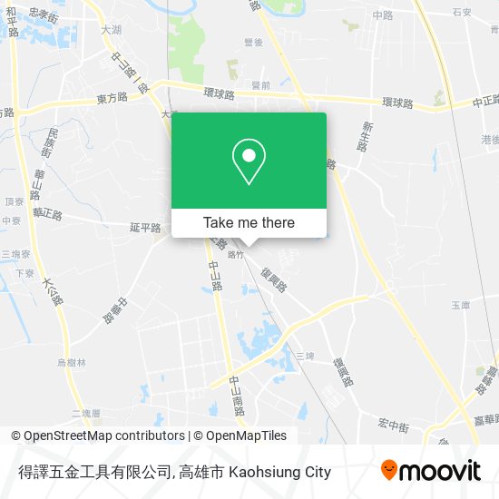 得譯五金工具有限公司地圖