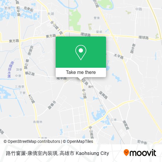路竹窗簾-康僑室內裝璜地圖