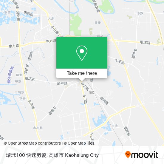 環球100 快速剪髮 map