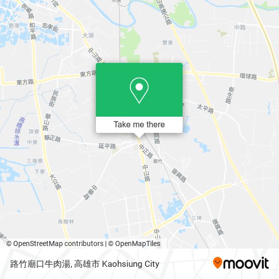 路竹廟口牛肉湯地圖