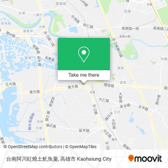 台南阿川紅燒土魠魚羹地圖