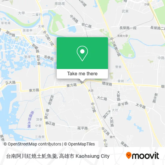 台南阿川紅燒土魠魚羹地圖