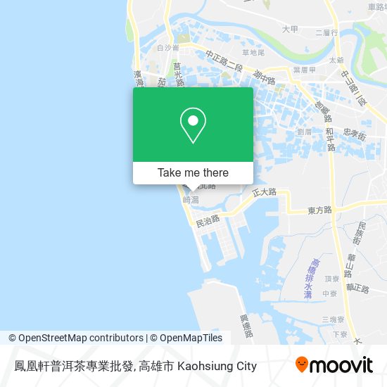 鳳凰軒普洱茶專業批發地圖