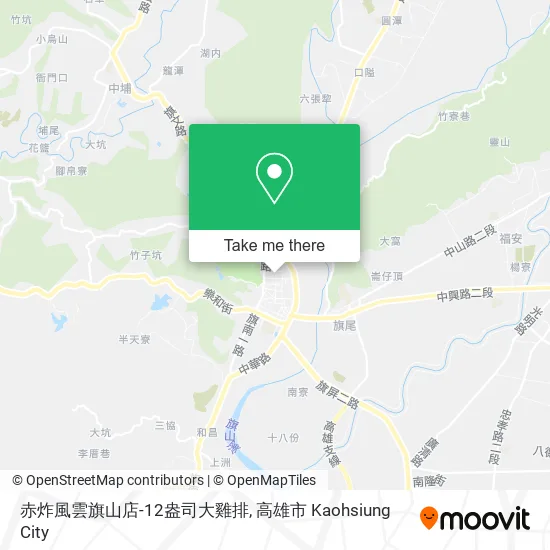 赤炸風雲旗山店-12盎司大雞排地圖