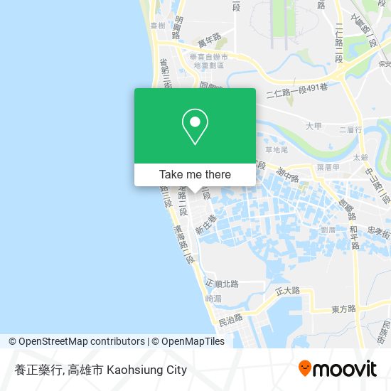 養正藥行地圖