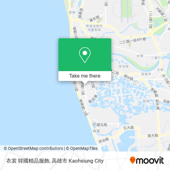 衣裳 韓國精品服飾 map