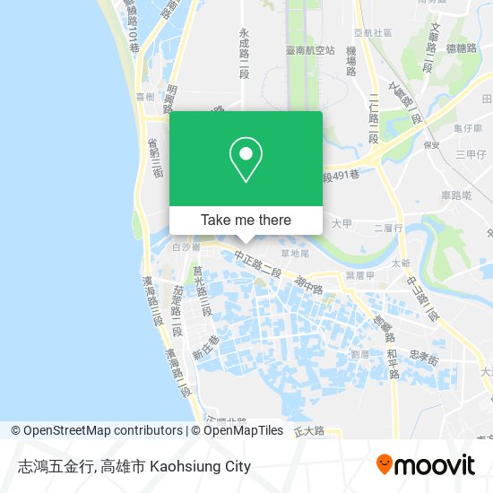 志鴻五金行地圖