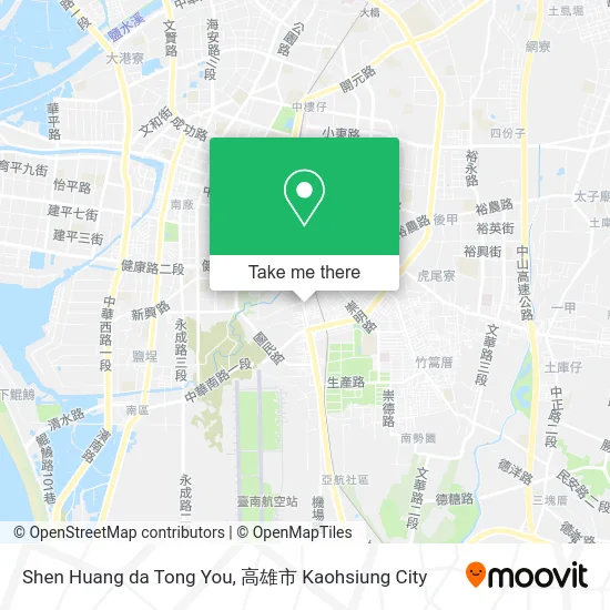 Shen Huang da Tong You map