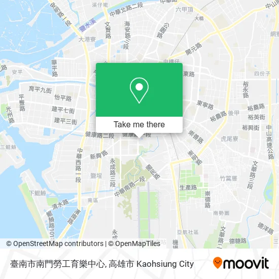 臺南市南門勞工育樂中心地圖