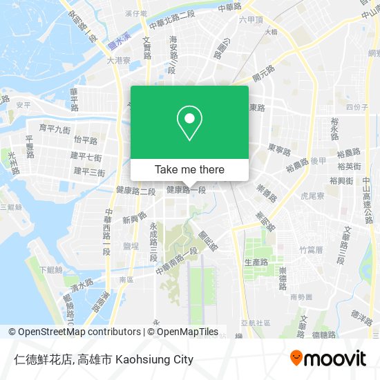 仁德鮮花店 map