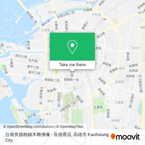 台南良德精緻木雕佛像 - 良德香店地圖