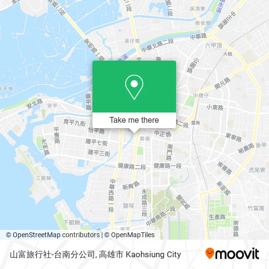 山富旅行社-台南分公司地圖