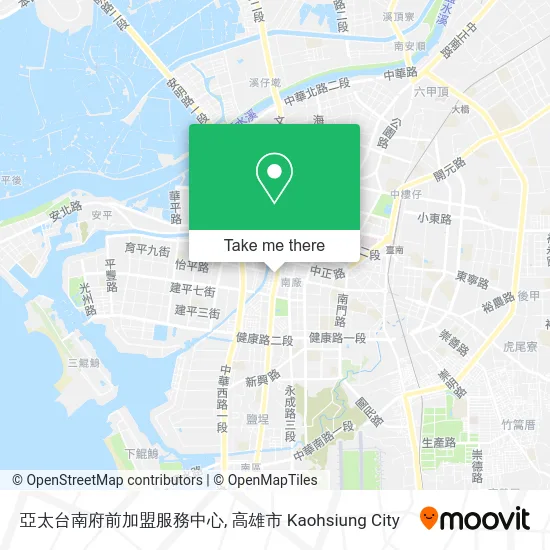 亞太台南府前加盟服務中心 map