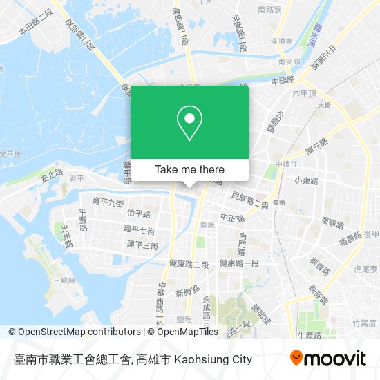 臺南市職業工會總工會 map
