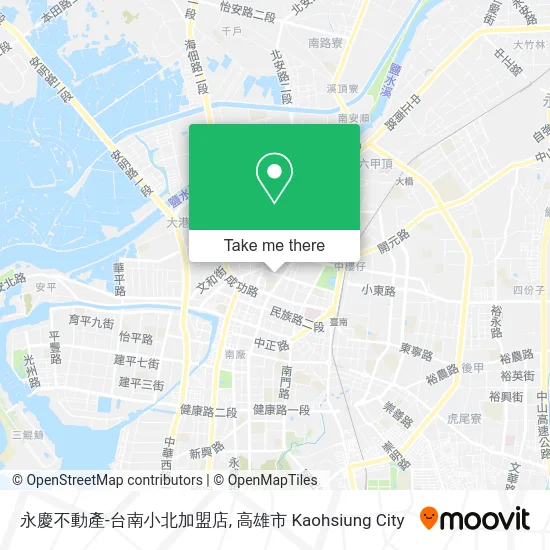 永慶不動產-台南小北加盟店 map