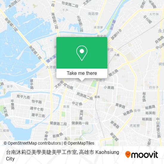 台南沐莉亞美學美睫美甲工作室地圖