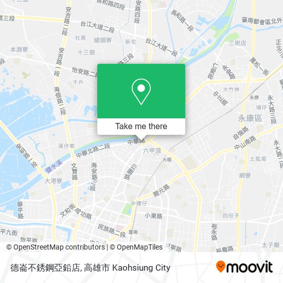 德崙不銹鋼亞鉛店地圖