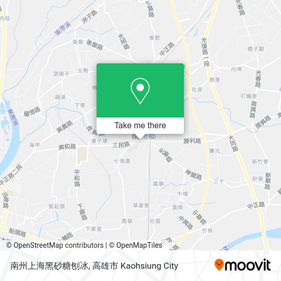 南州上海黑砂糖刨冰地圖