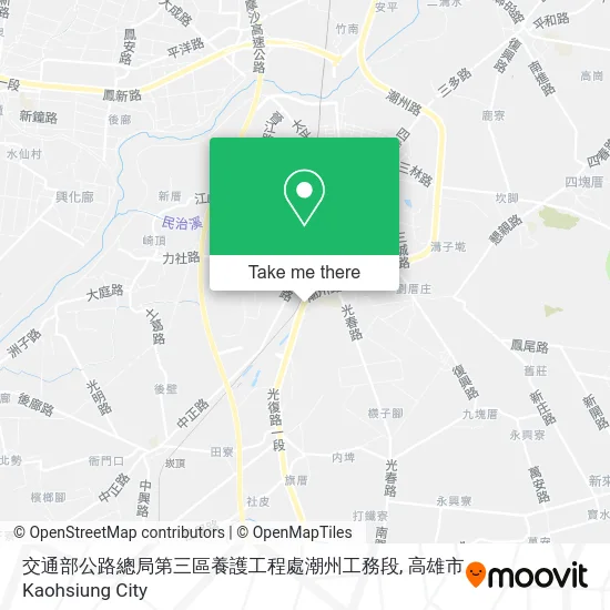 交通部公路總局第三區養護工程處潮州工務段 map