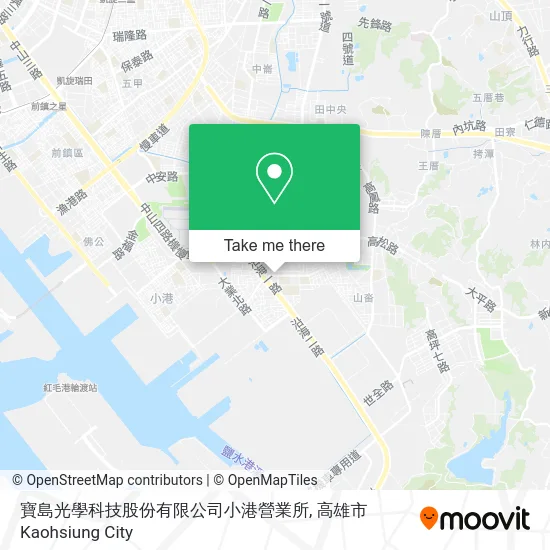 寶島光學科技股份有限公司小港營業所地圖