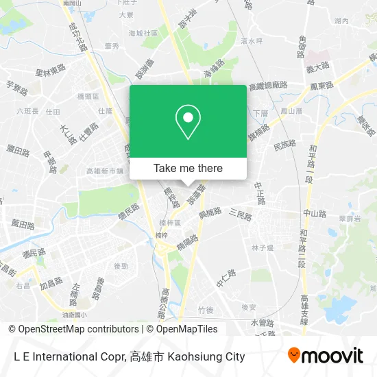 L E International Copr map