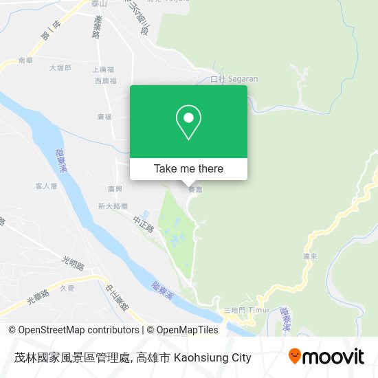 茂林國家風景區管理處 map