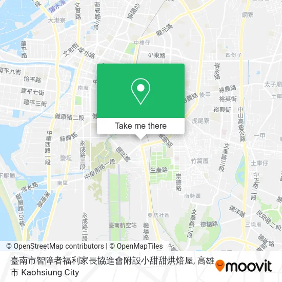 臺南市智障者福利家長協進會附設小甜甜烘焙屋 map