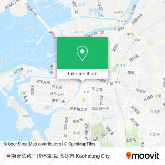 台南金華路三段停車場 map