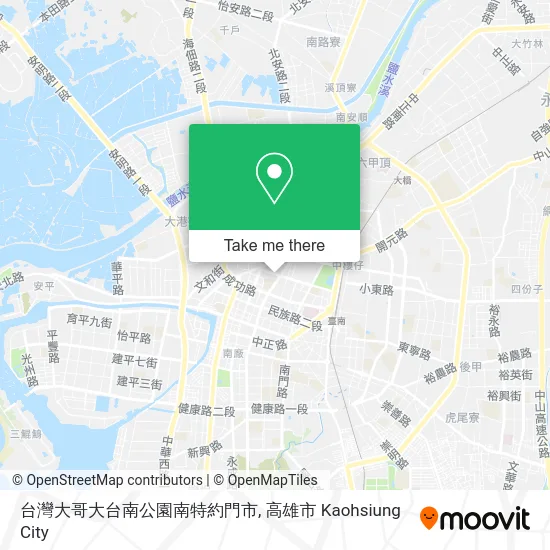 台灣大哥大台南公園南特約門市 map