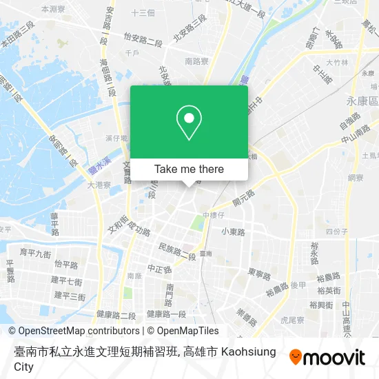 臺南市私立永進文理短期補習班 map