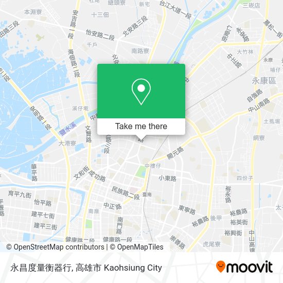 永昌度量衡器行地圖