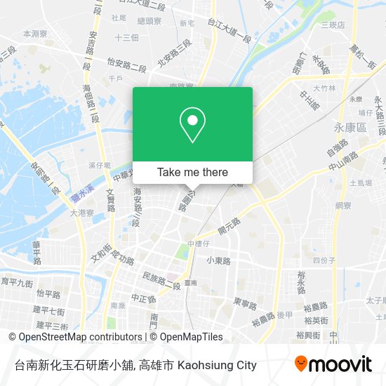 台南新化玉石研磨小舖地圖