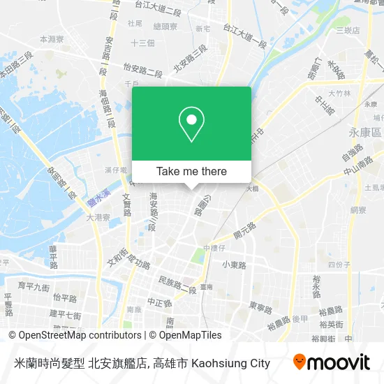 米蘭時尚髮型 北安旗艦店 map