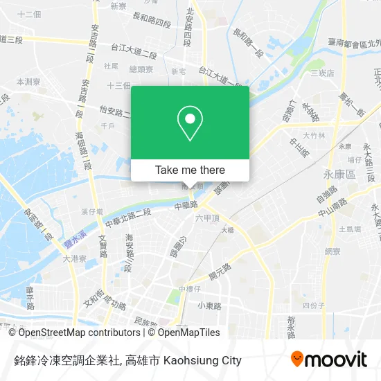 銘鋒冷凍空調企業社 map