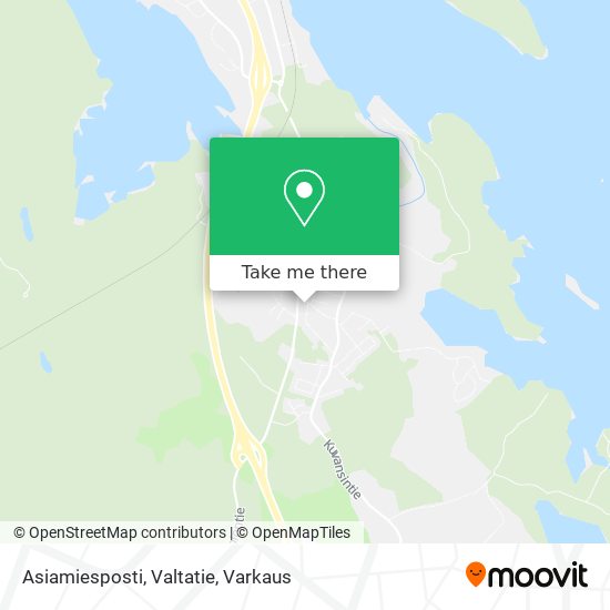 Asiamiesposti, Valtatie map