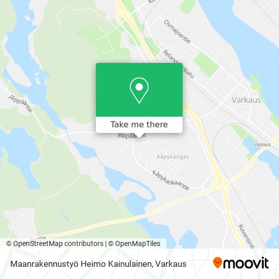 Maanrakennustyö Heimo Kainulainen map