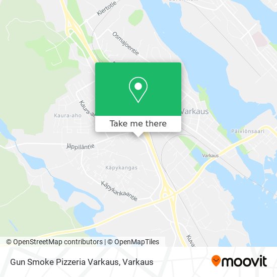 Gun Smoke Pizzeria Varkaus map