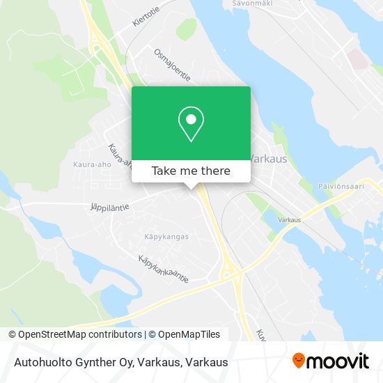 Autohuolto Gynther Oy, Varkaus map