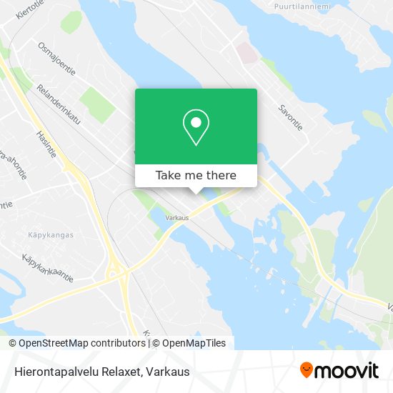 Hierontapalvelu Relaxet map