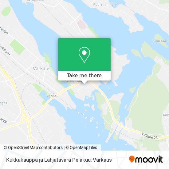 How to get to Kukkakauppa ja Lahjatavara Pelakuu in Varkaus by Bus?