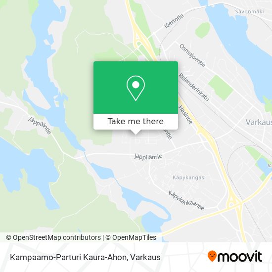 Kampaamo-Parturi Kaura-Ahon map
